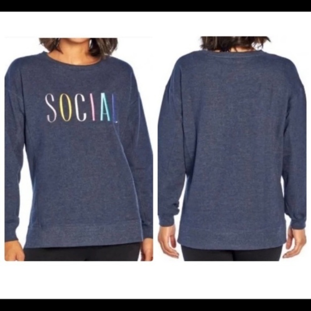 Wildfox “social “ sweatshirt - med- NWT